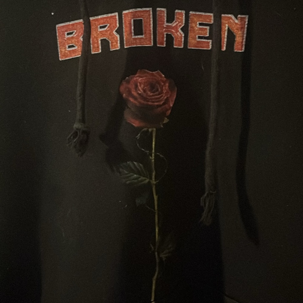 Unisex Broken Promises hoodie like new size small